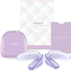 Sleepette protector frontal del embalaje mostrando cuatro bandejas, protección cómoda