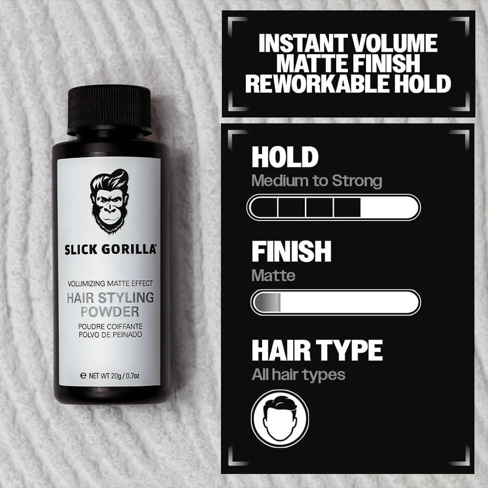 Slick Gorilla envase abierto con polvo visible que facilita la dosificación