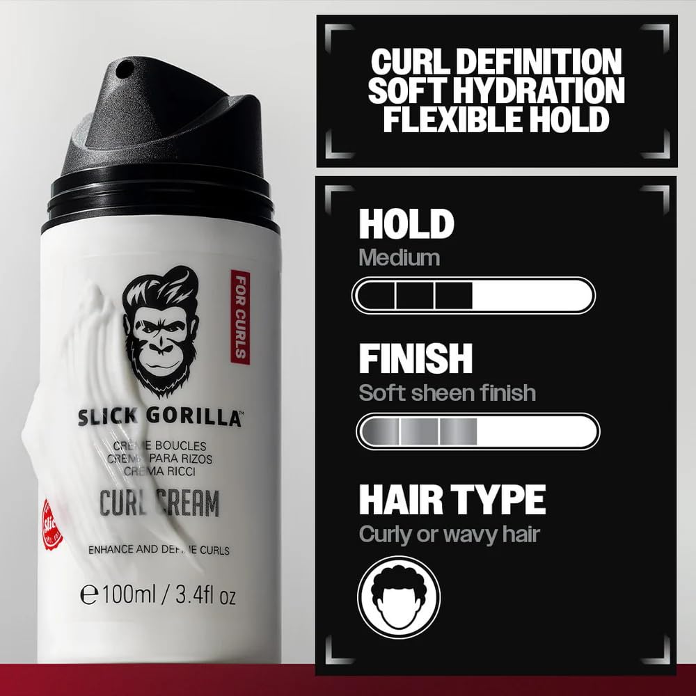 Slick Gorilla tamaño del envase 3.38 fl oz comparado con una mano