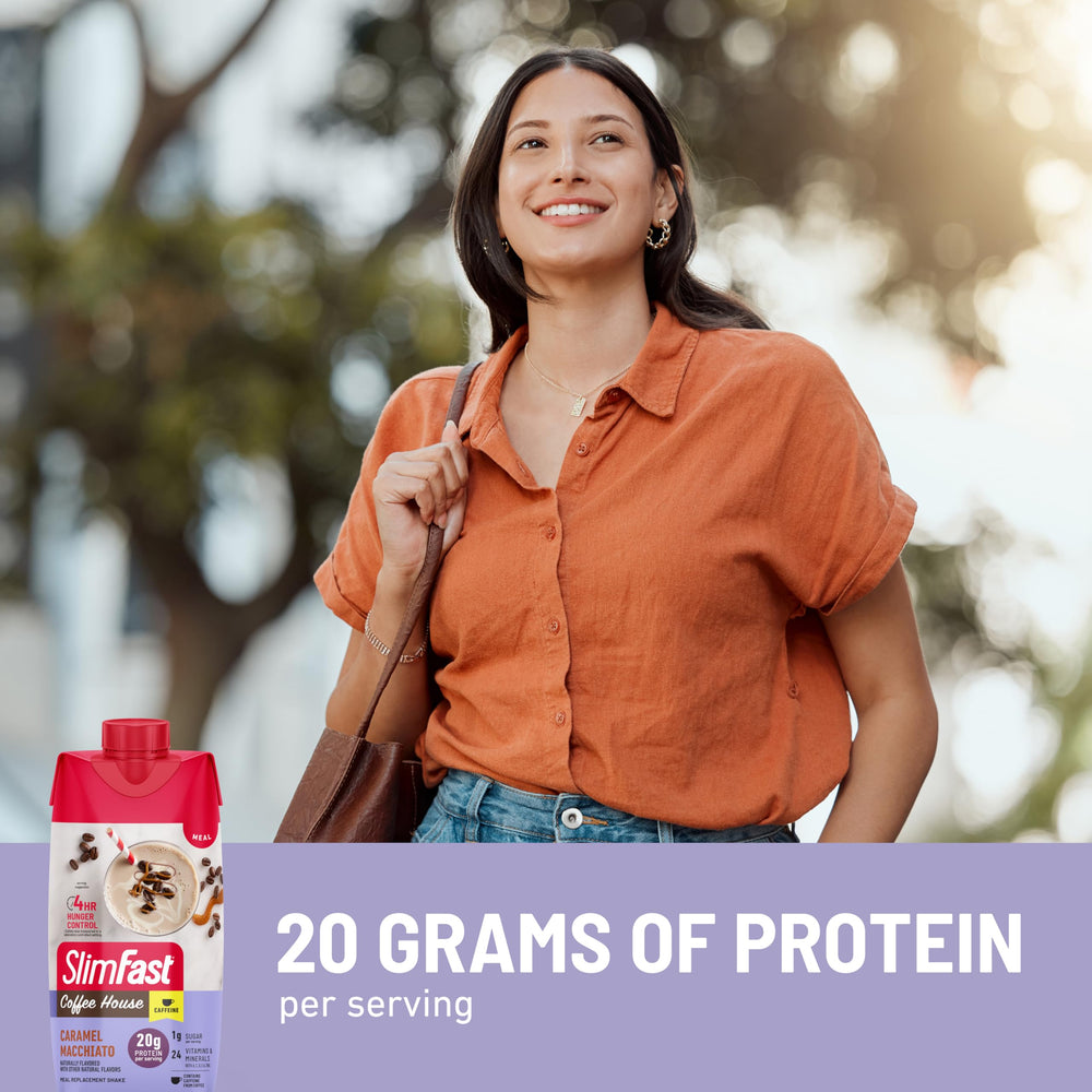 SlimFast etiqueta nutricional mostrando proteínas y vitaminas