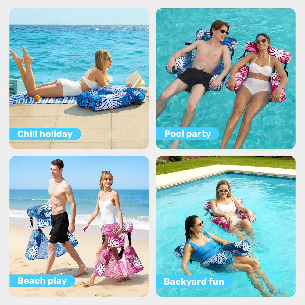 Sloosh sillón flotante en playa y lago ideal para reuniones veraniegas