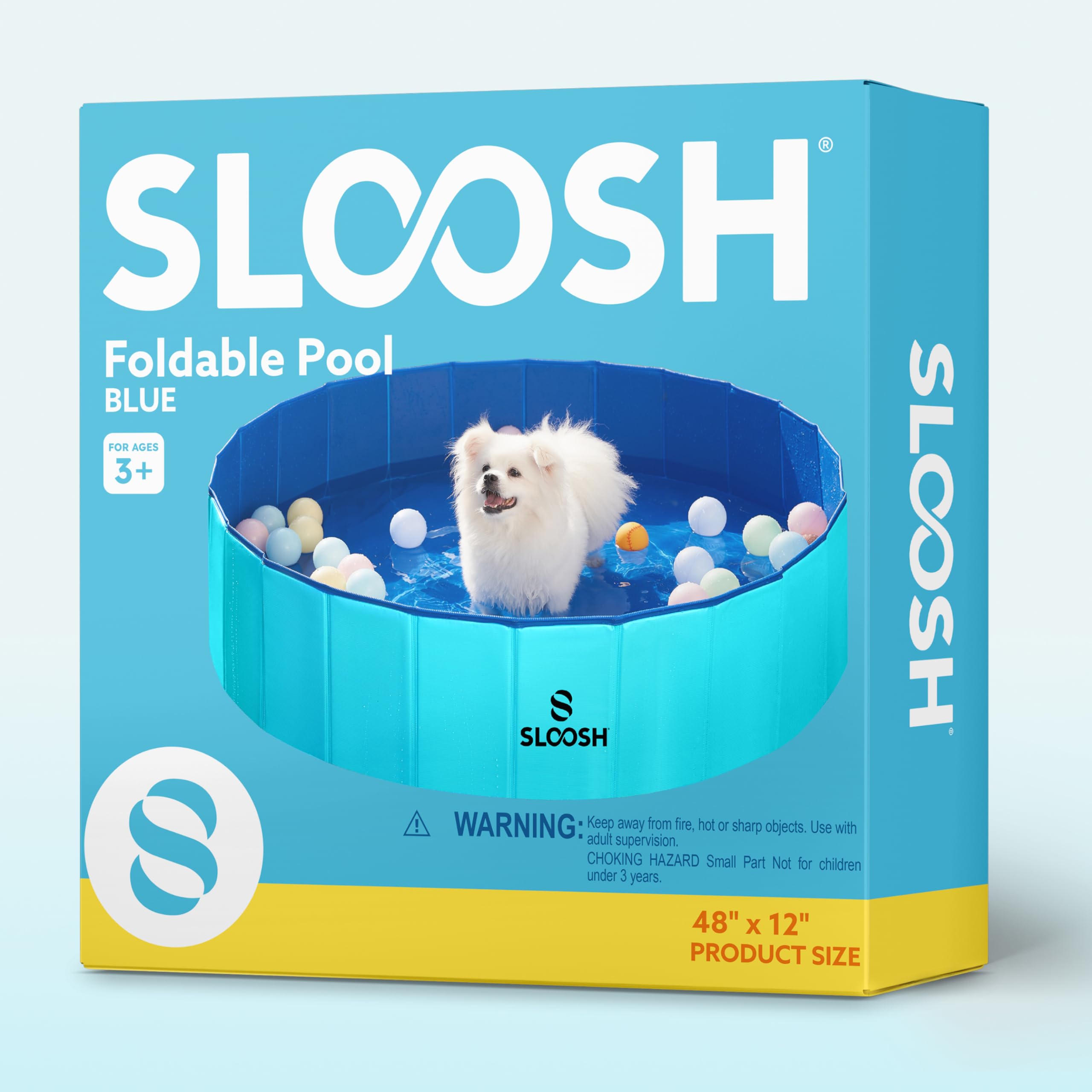 SLOOSH piscina instalada en jardín lista para uso al aire libre