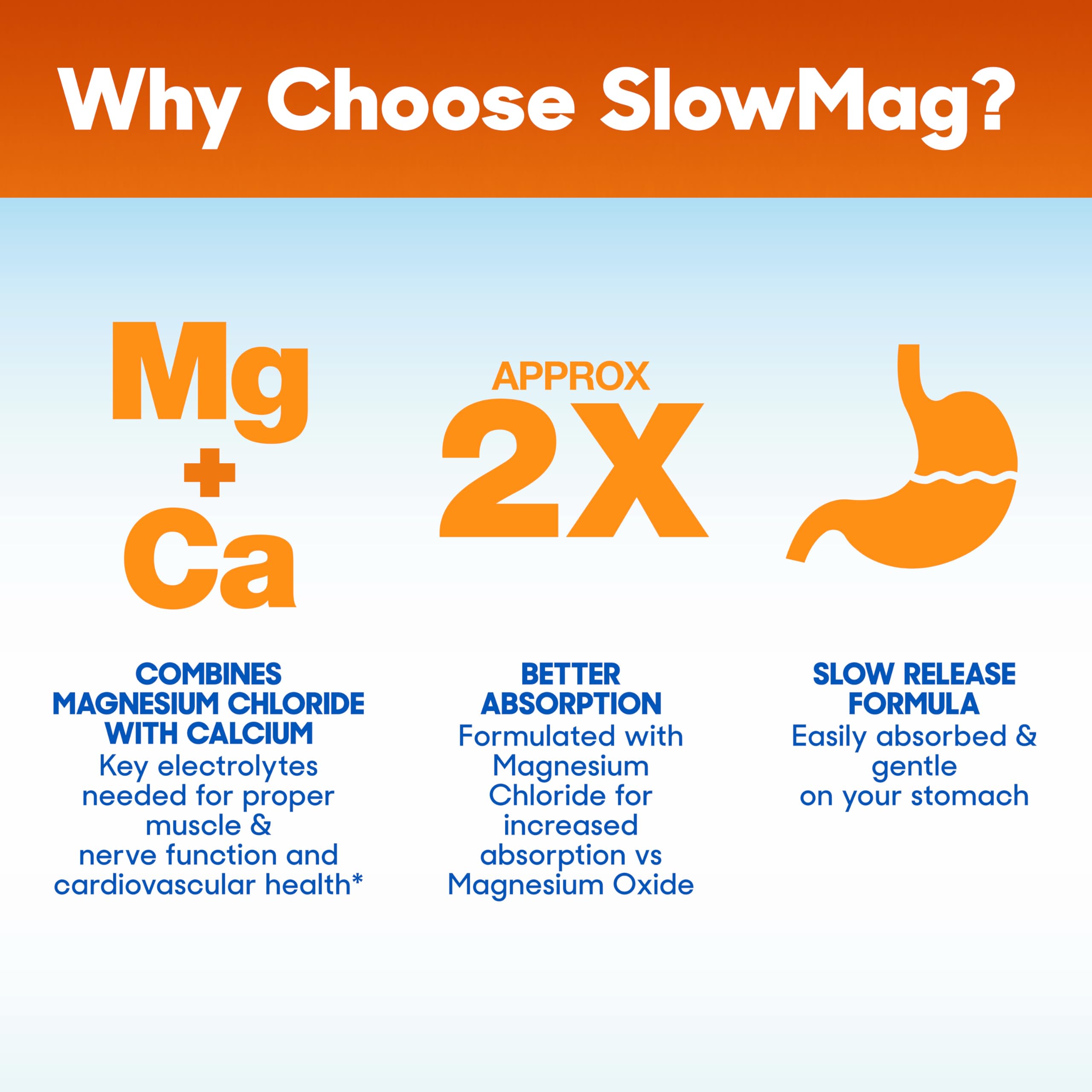 Slow-Mag caja abierta con hoja informativa para instrucciones y beneficios