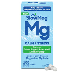 Slow-Mag vista frontal del empaque muestra calma y uso diario