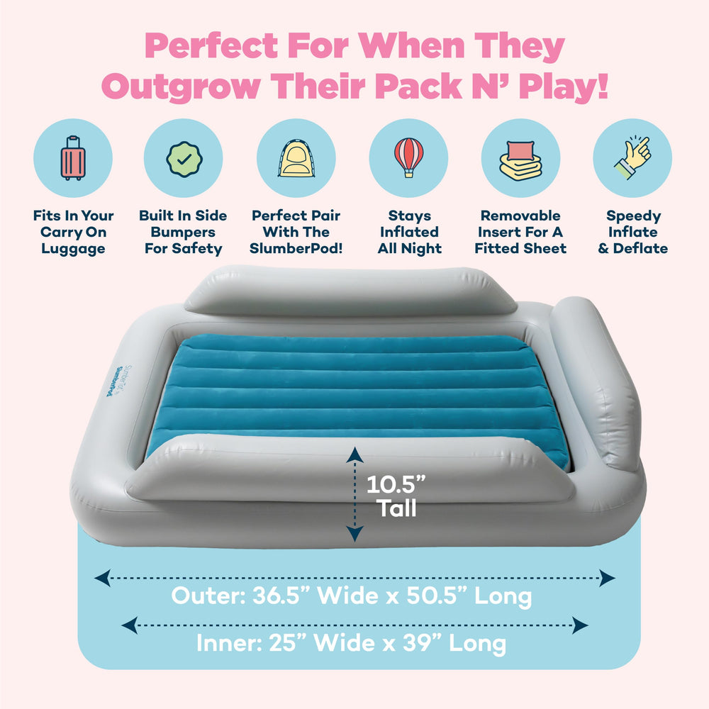 SlumberPod SlumberTot bordes inflables de seguridad que contienen al niño