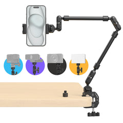 SMALLRIG vista frontal de la mordaza con sujeción estable