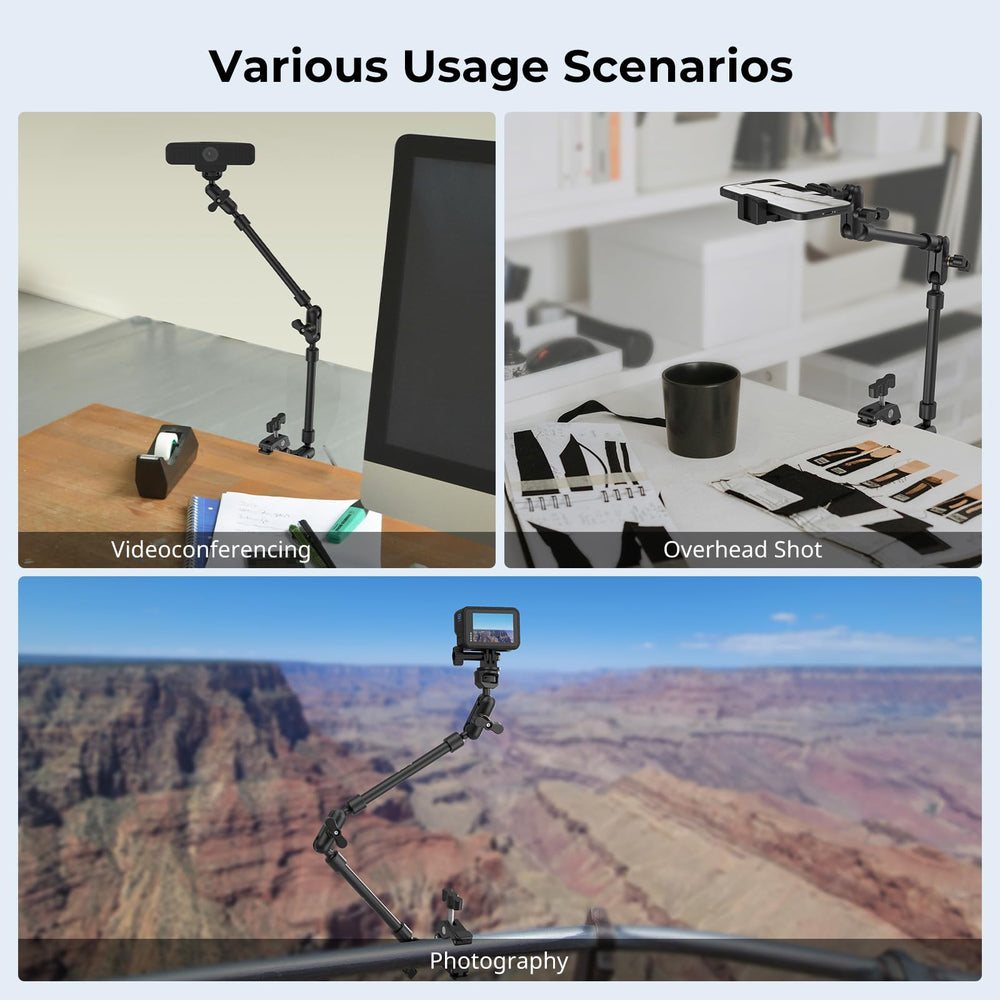 SMALLRIG comparación de escala con manos para referencia de tamaño