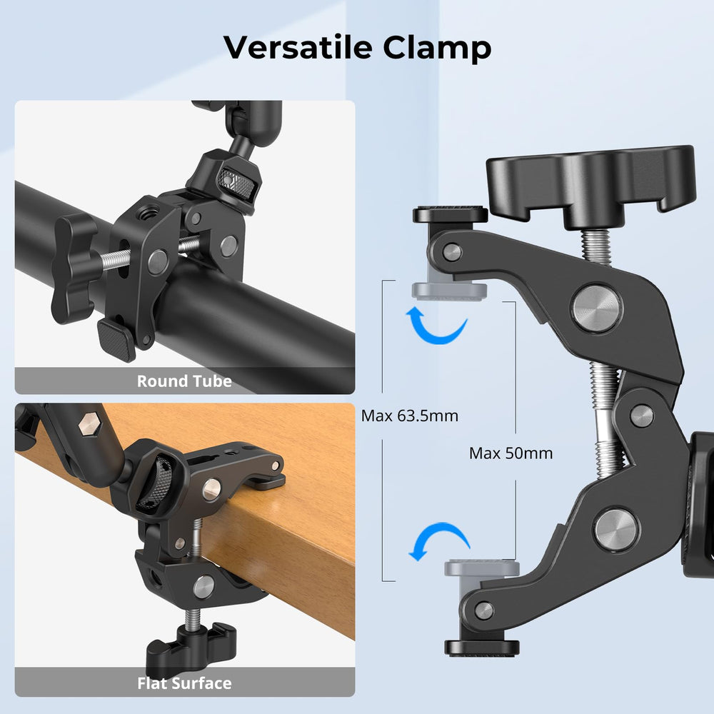 SMALLRIG montaje en uso para grabación cenital y streaming