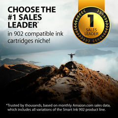 Smart Ink cartuchos desplegados indicando colores y rendimiento XL