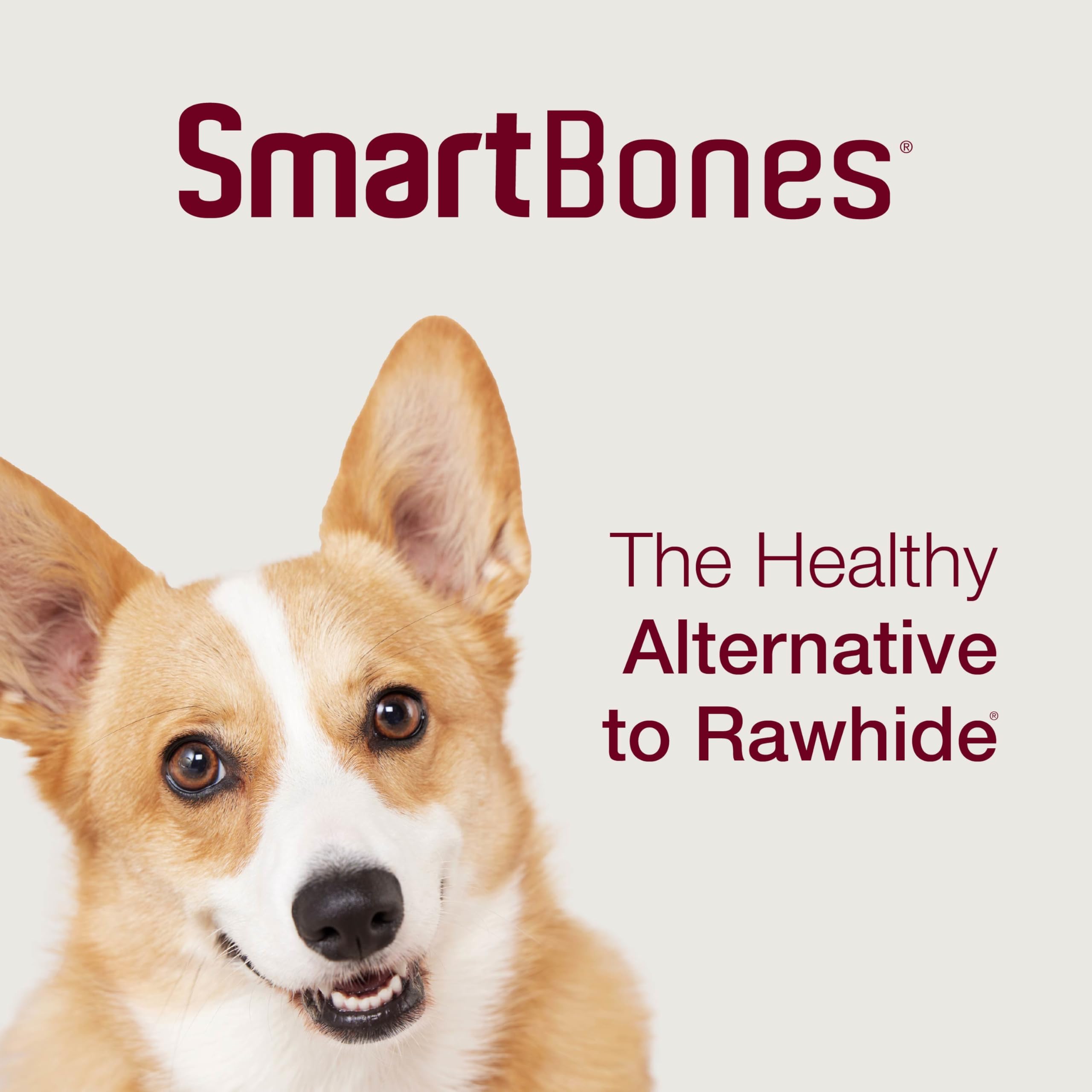 SmartBones etiqueta nutricional enfocada en ingredientes y vitaminas añadidas