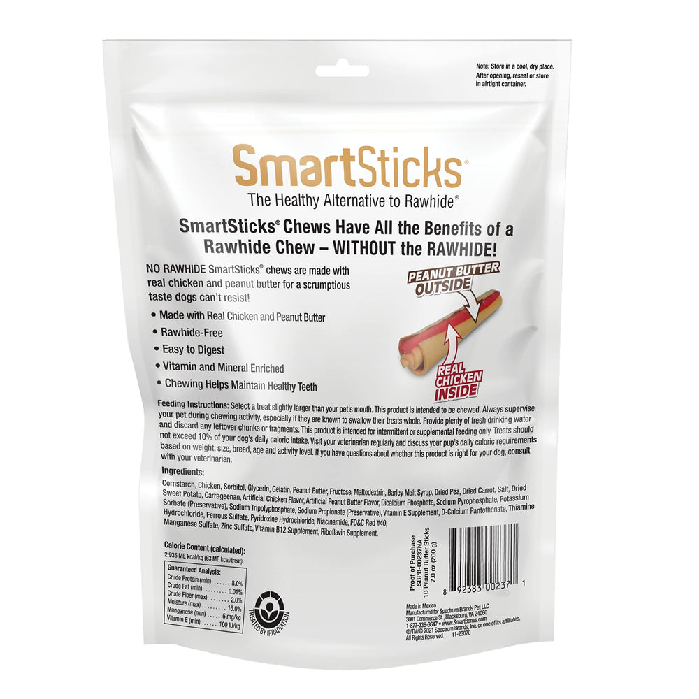 SmartBones SmartSticks etiqueta con ingredientes y ventajas para la digestión