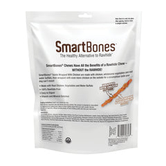 SmartBones primer plano textura del palito mostrando capa de pollo y fácil digestión
