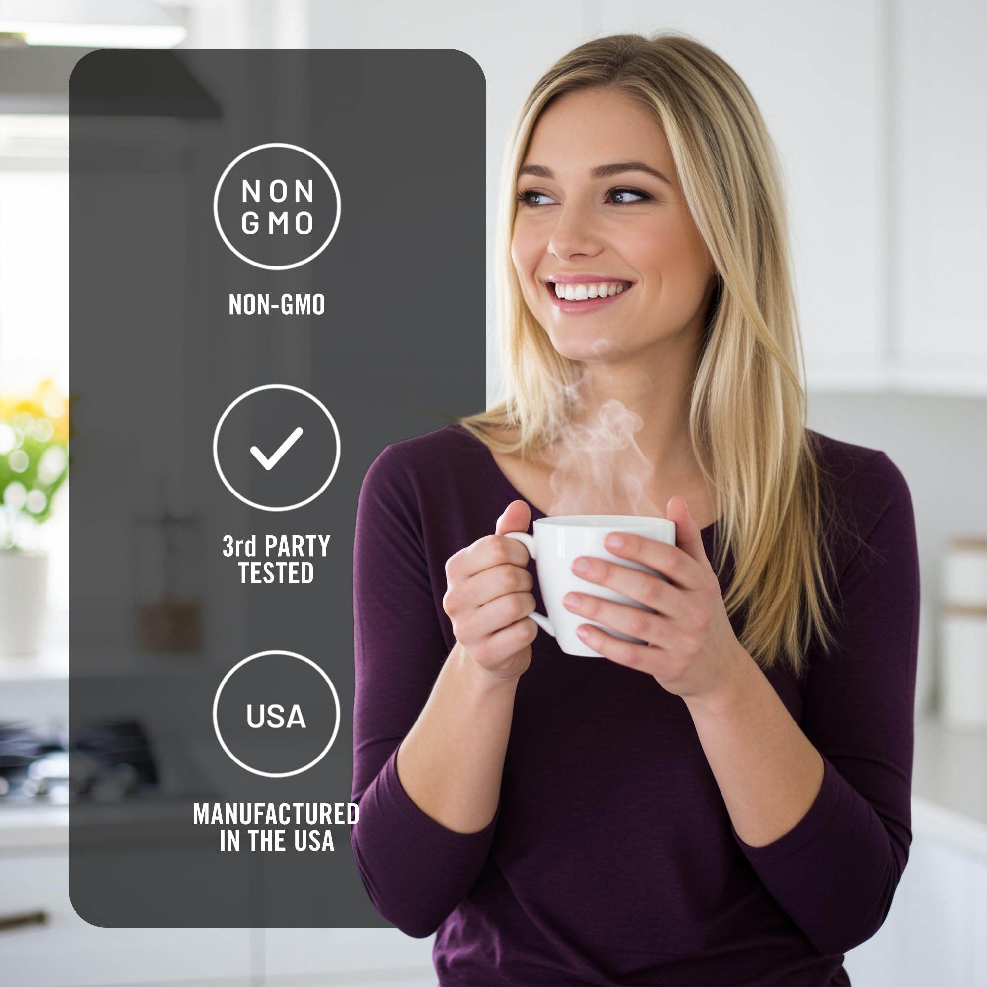 SmarterNutrition envase abierto con frasco y caja, presentación completa