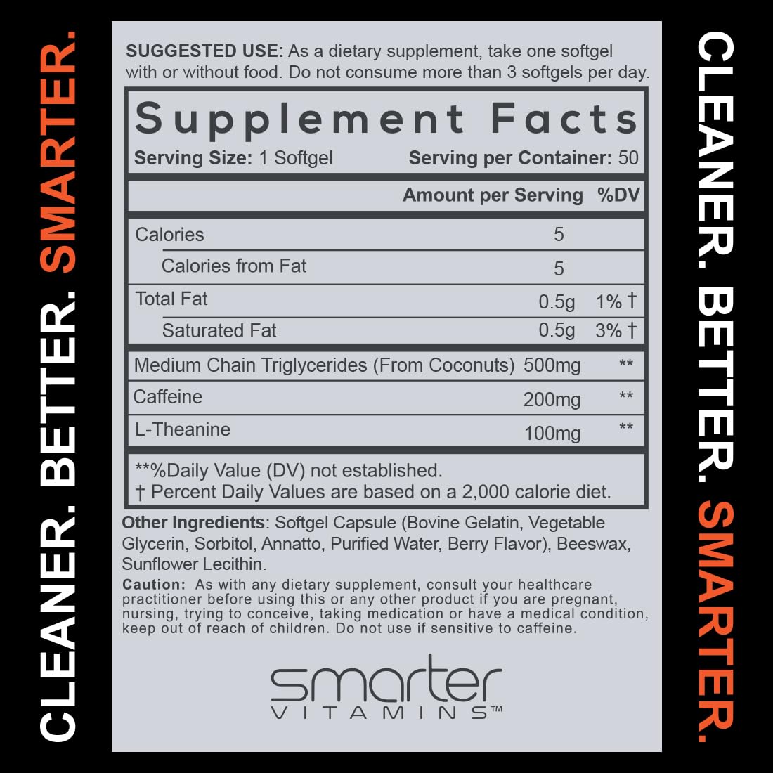 SmarterVitamins softgel sobre agua demostrando disolución y absorción rápida