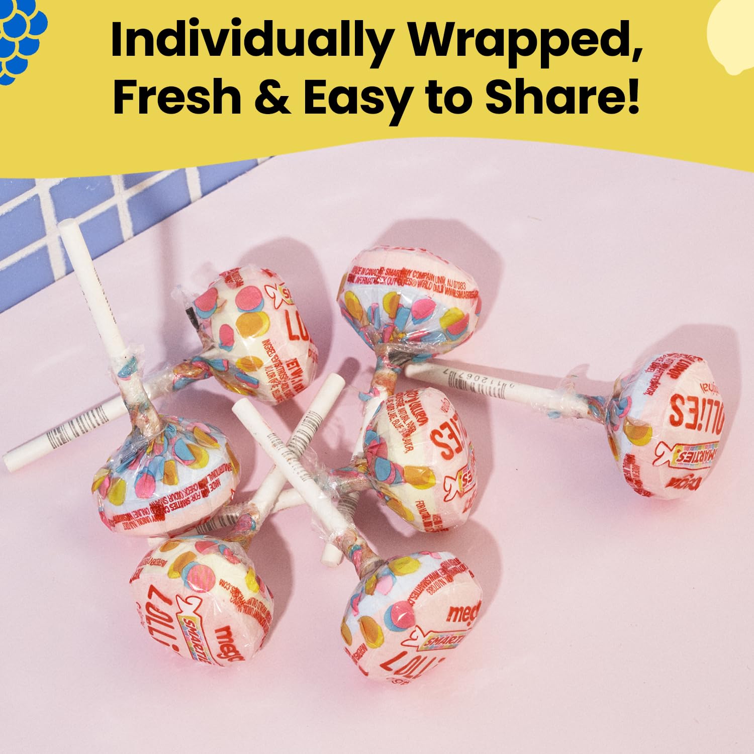 Smarties etiqueta con ingredientes y libres de alérgenos importantes