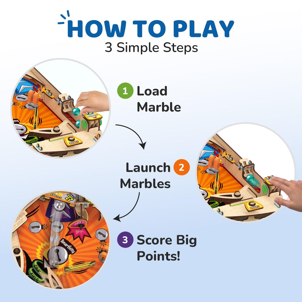 Smartivity canicas y bandas elásticas incluidas, piezas listas para jugar