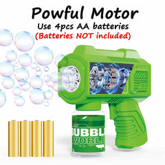 SmartYeen en parque creando muchas burbujas para entretenimiento al aire libre