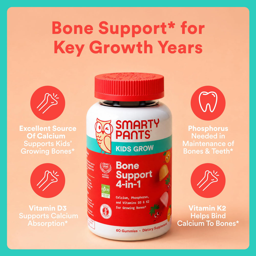 Etiqueta nutricional SmartyPants con ingredientes y formas biodisponibles