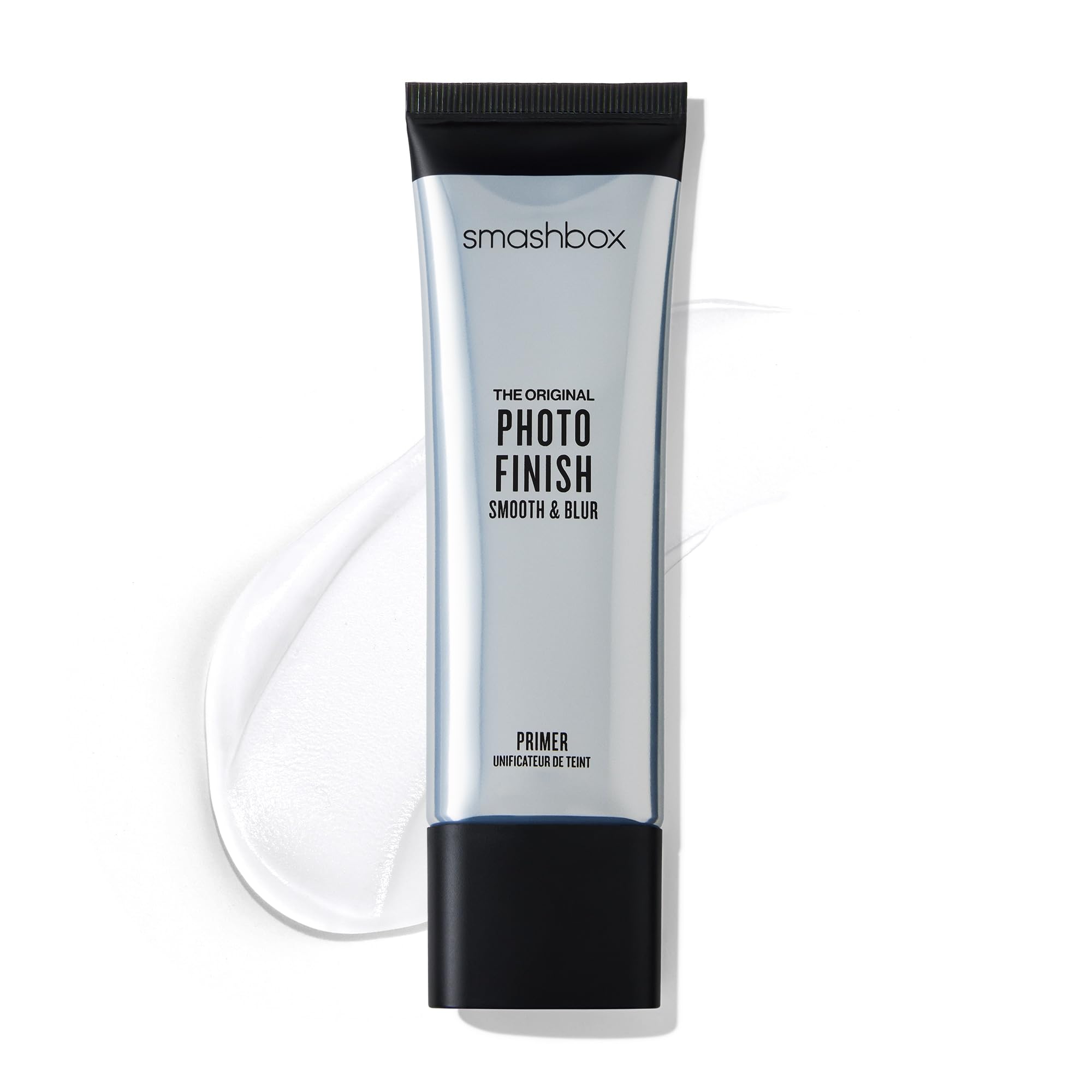 Smashbox foto frontal del tubo mostrando el diseño y beneficio alisar