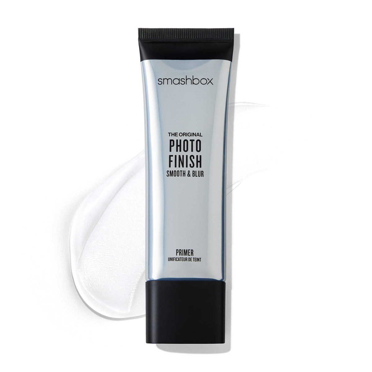 Smashbox foto frontal del tubo mostrando el diseño y beneficio alisar