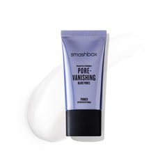 Smashbox envase frontal del primer mostrando tamaño de viaje y acabado matte