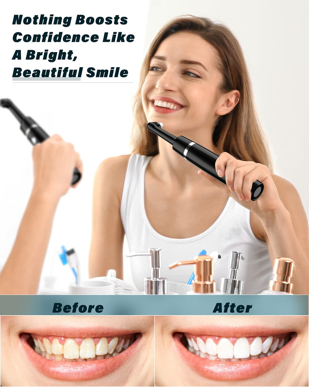 Smile-Aid kit completo con 5 cabezales y 3 pastas listo para usar