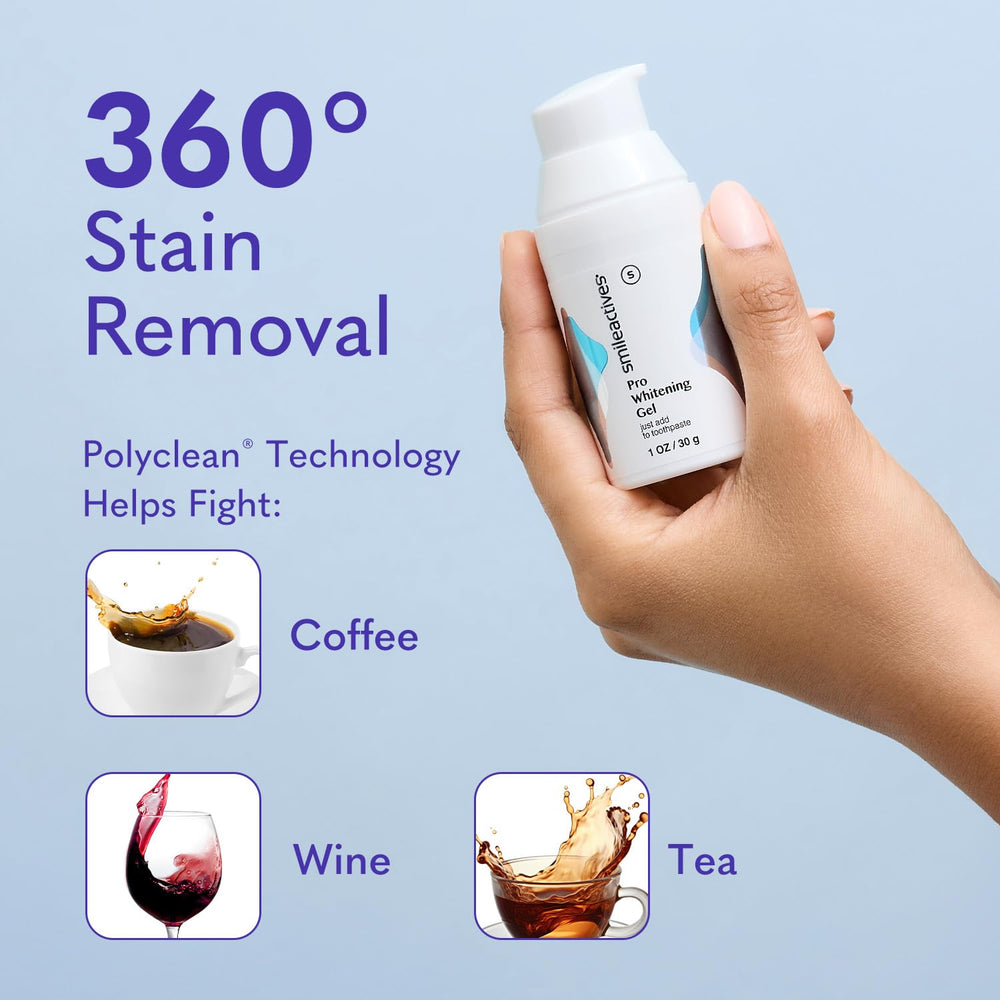 Smileactives envase abierto del gel mostrando la consistencia segura