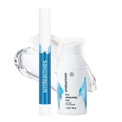 Smileactives frente del paquete mostrando el kit y beneficio claridad