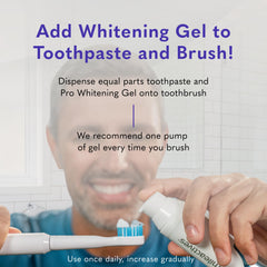 smileactives gel aplicado en cepillo demostrando uso fácil y rápido