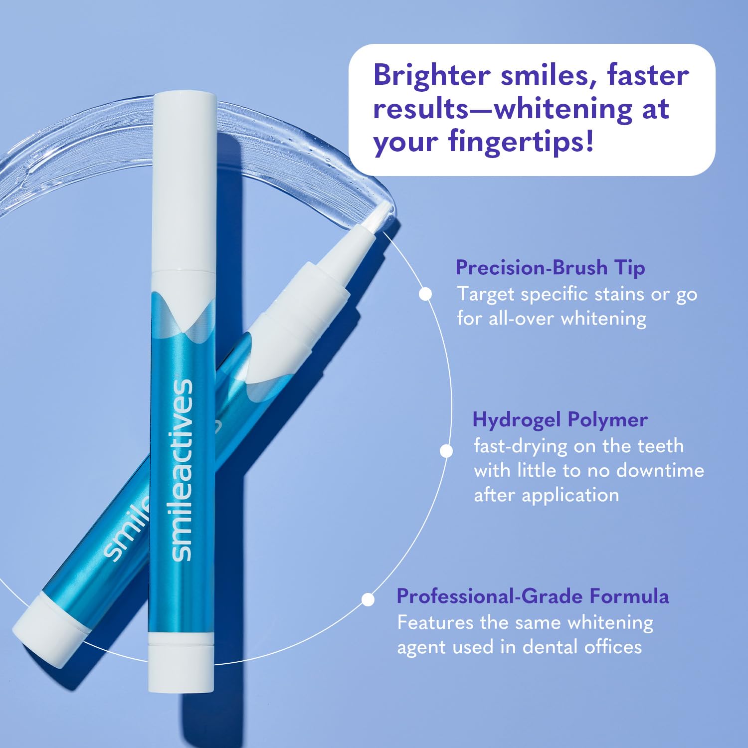 Smileactives pluma aplicadora para retoques y precisión rápida