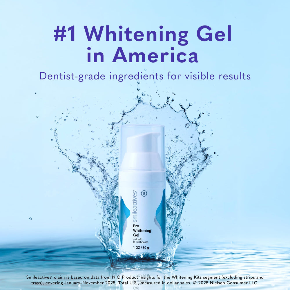 smileactives primer plano del tubo del gel destacando dosificador práctico
