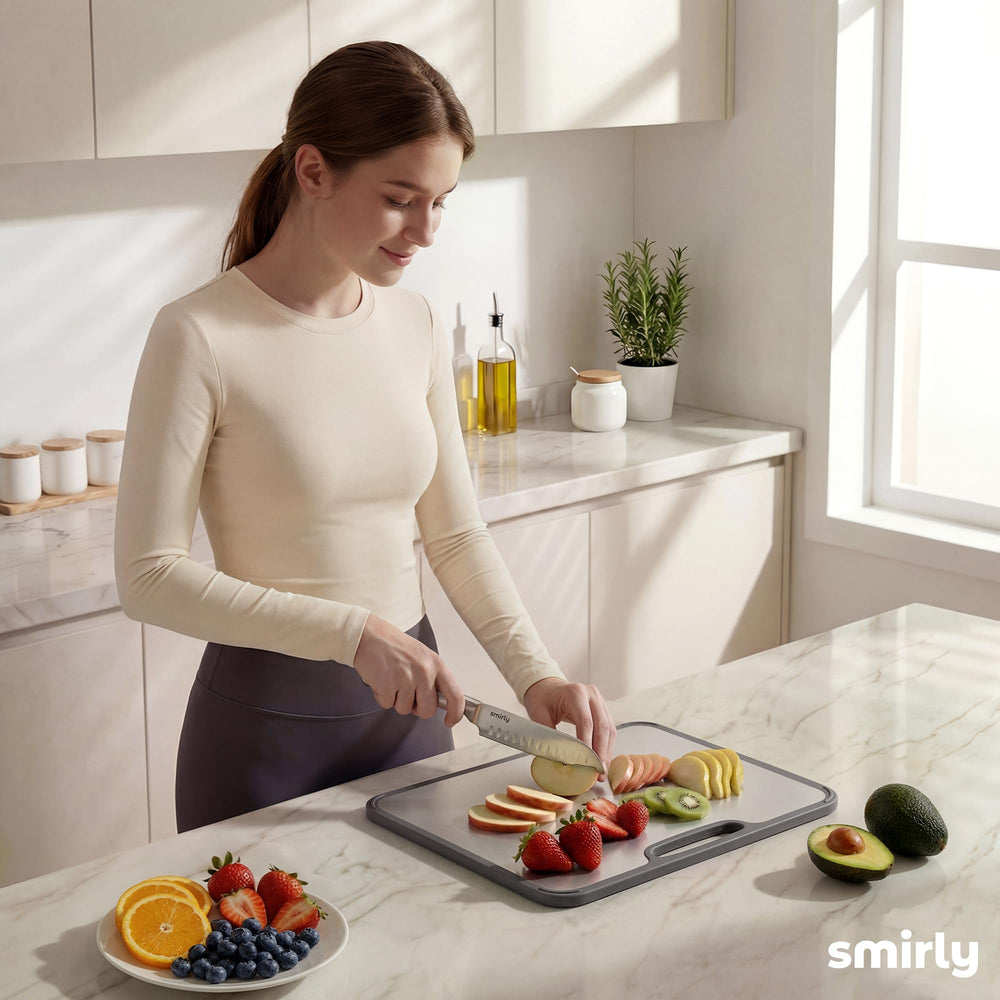 SMIRLY mesas de cocina con set presentado, aspecto elegante y práctico