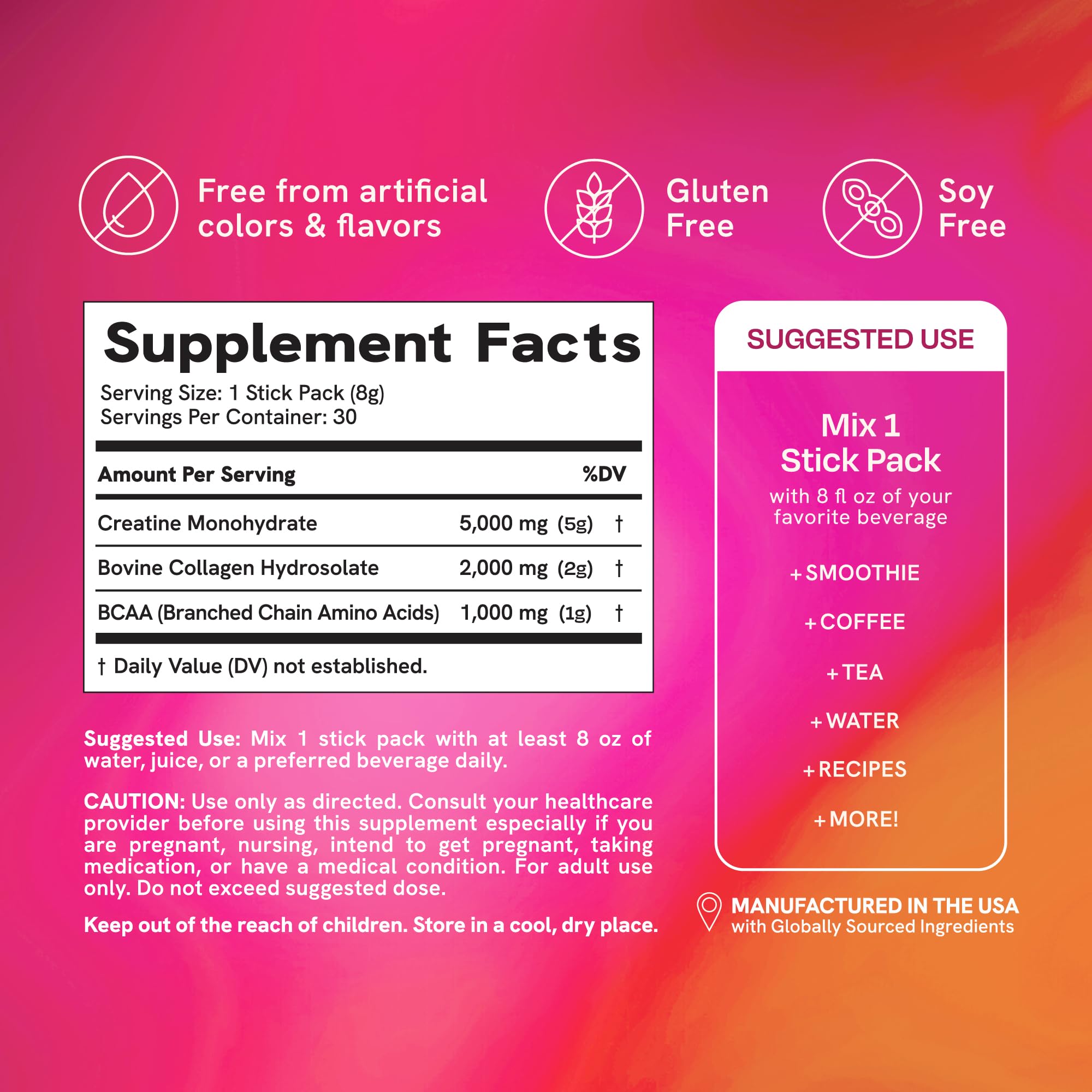 SMNutrition etiqueta con ingredientes, muestra transparencia y calidad