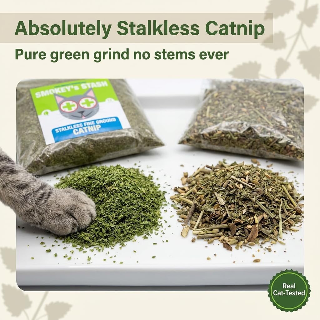 Smokey's Stash etiqueta con origen en Norteamérica y especificaciones claras