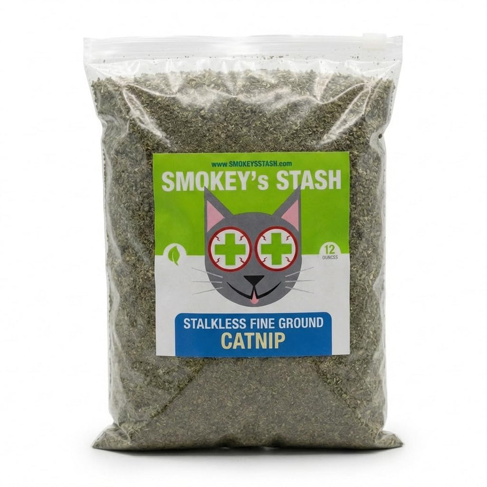 Smokey's Stash frente del empaque mostrando bolsa resellable y marca