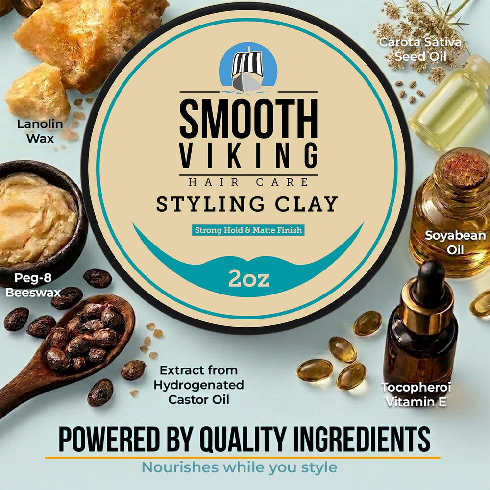 Smooth Viking etiqueta legible indicando fijación fuerte y acabado mate