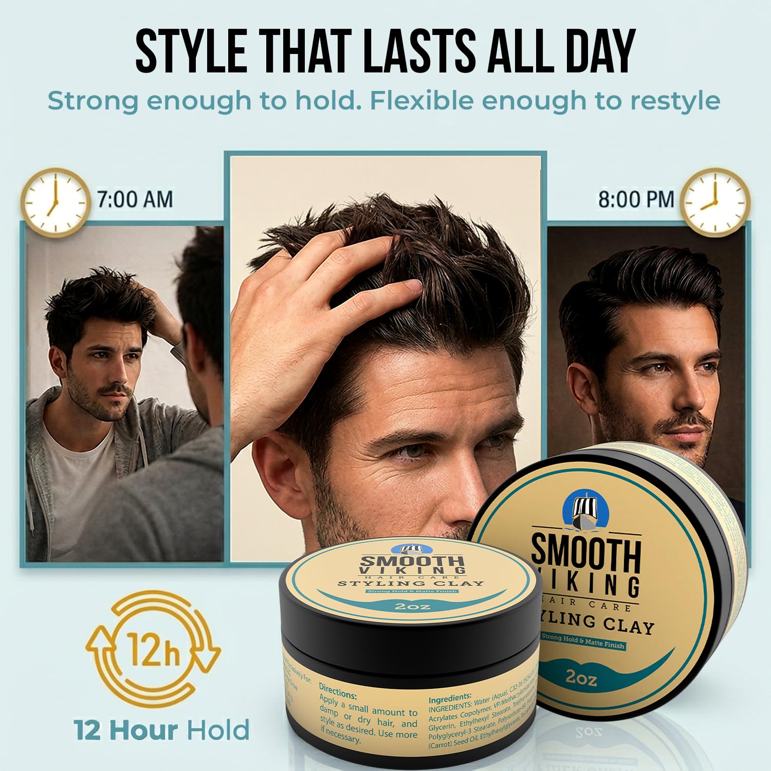 Smooth Viking en rutina de grooming masculino para uso diario confiable