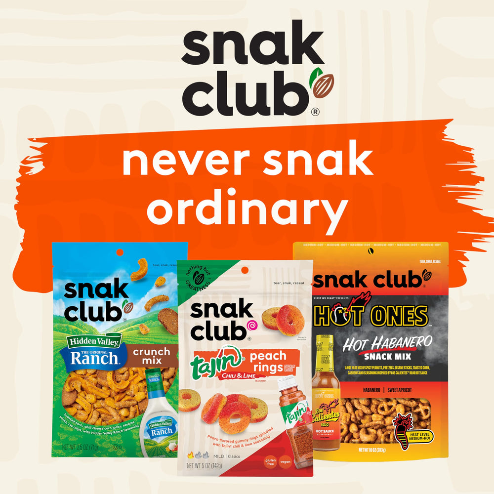 Snak Club snack en mochila listo para viaje, conveniente y portátil