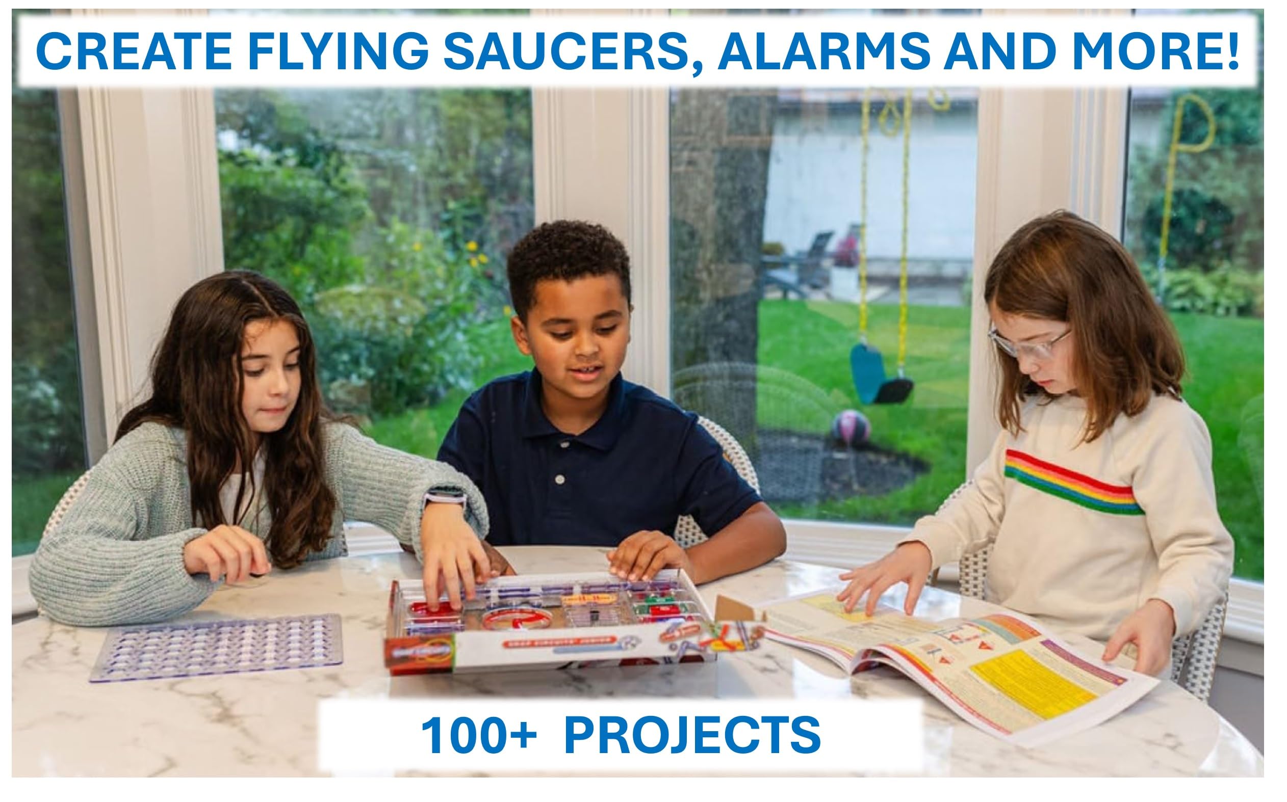 Snap Circuits comparación de tamaño de piezas para comprender escala y manejo