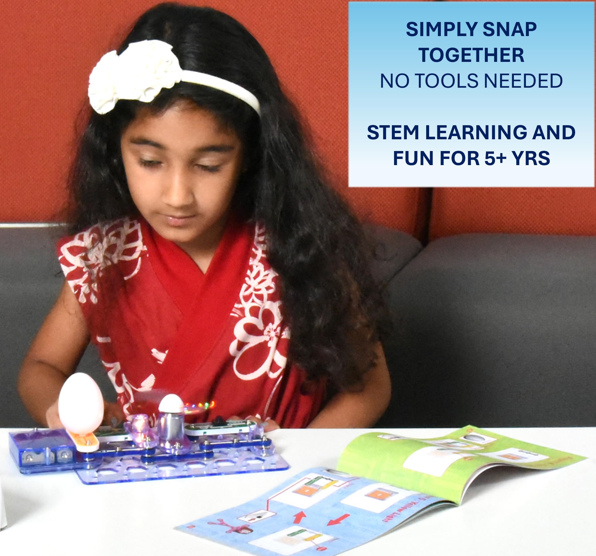 Snap Circuits manual a color con diagramas fáciles para niños
