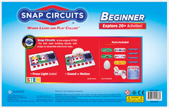 Snap Circuits piezas dispuestas ordenadas para montaje rápido y seguro