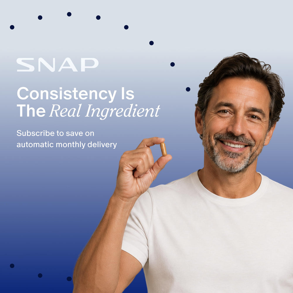 Primer plano de hongos medicinales incluidos en Snap Supplements para apoyo complementario
