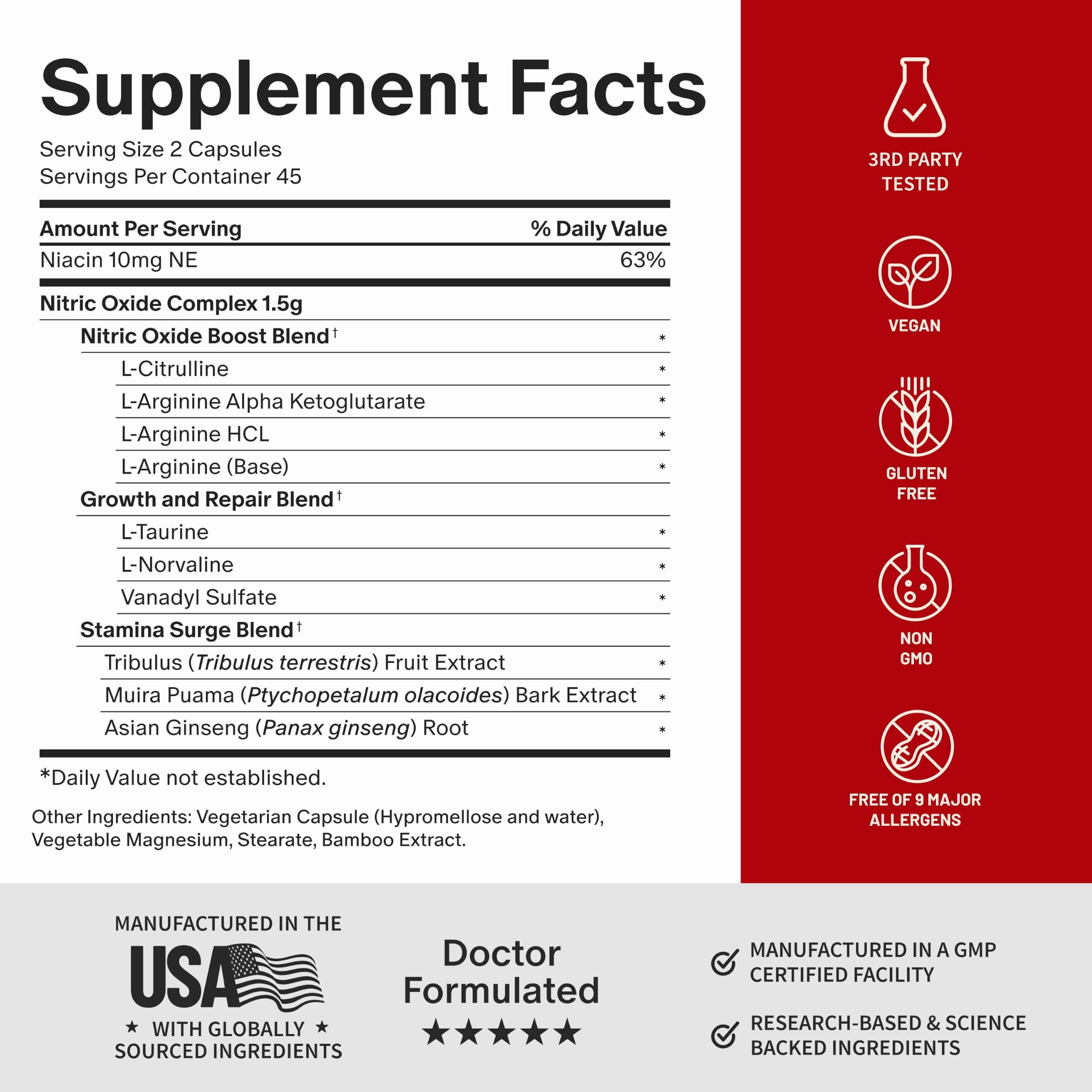 Snap Supplements ingredientes naturales como ginseng y saw palmetto frescos
