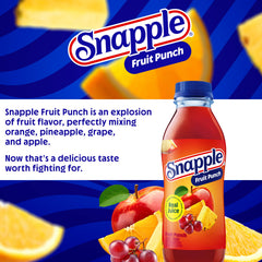 Snapple color del líquido frutal que sugiere sabor tropical intenso