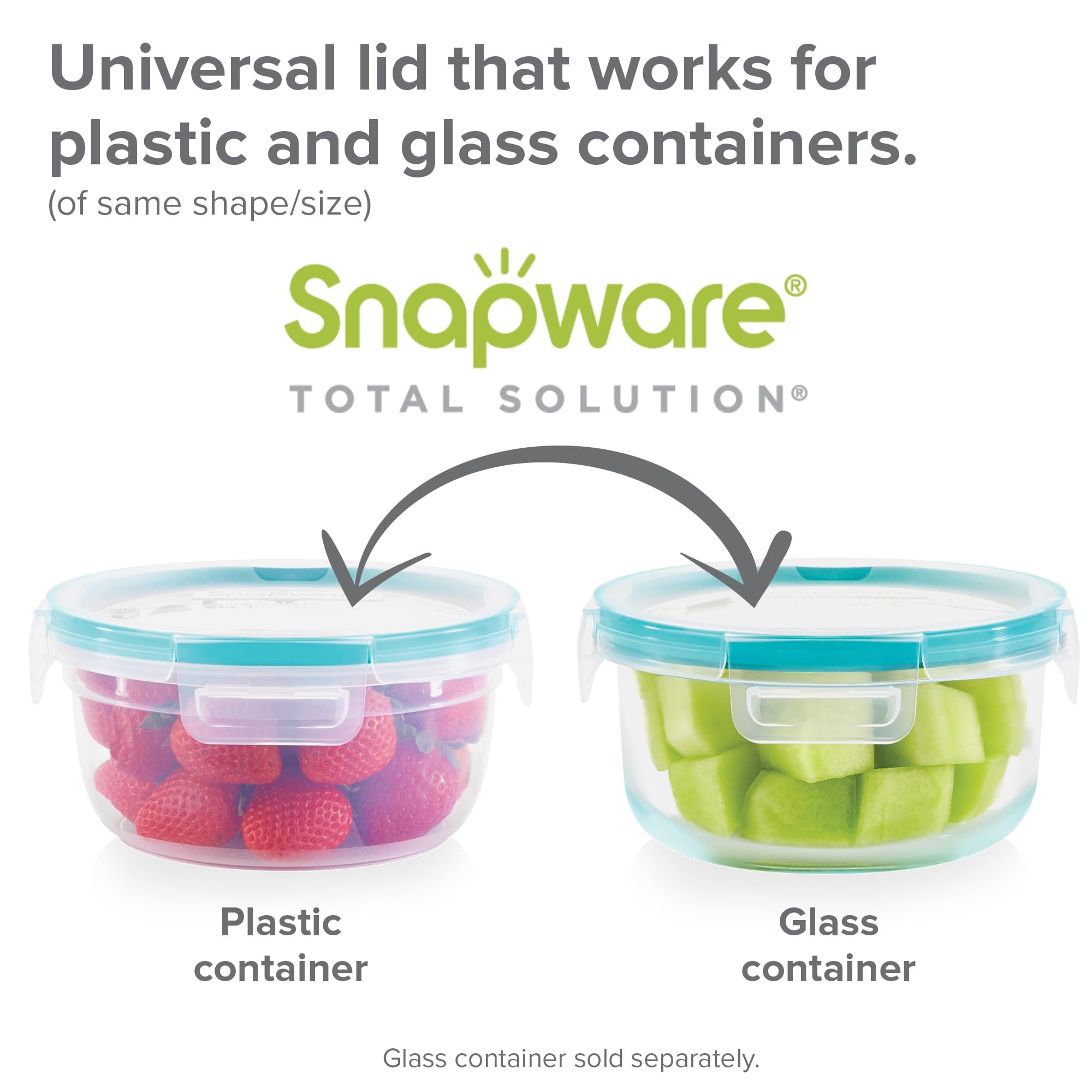 Snapware recipientes apilables en cocina, optimizan espacio y almacenaje