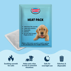 Snuggle Puppy almohadilla térmica en bolsillo aportando calor reconfortante
