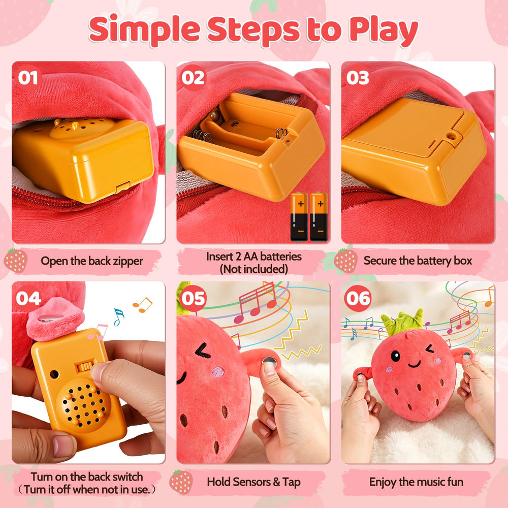 SNUGPLAY manos de niño tocando sensores para activar música