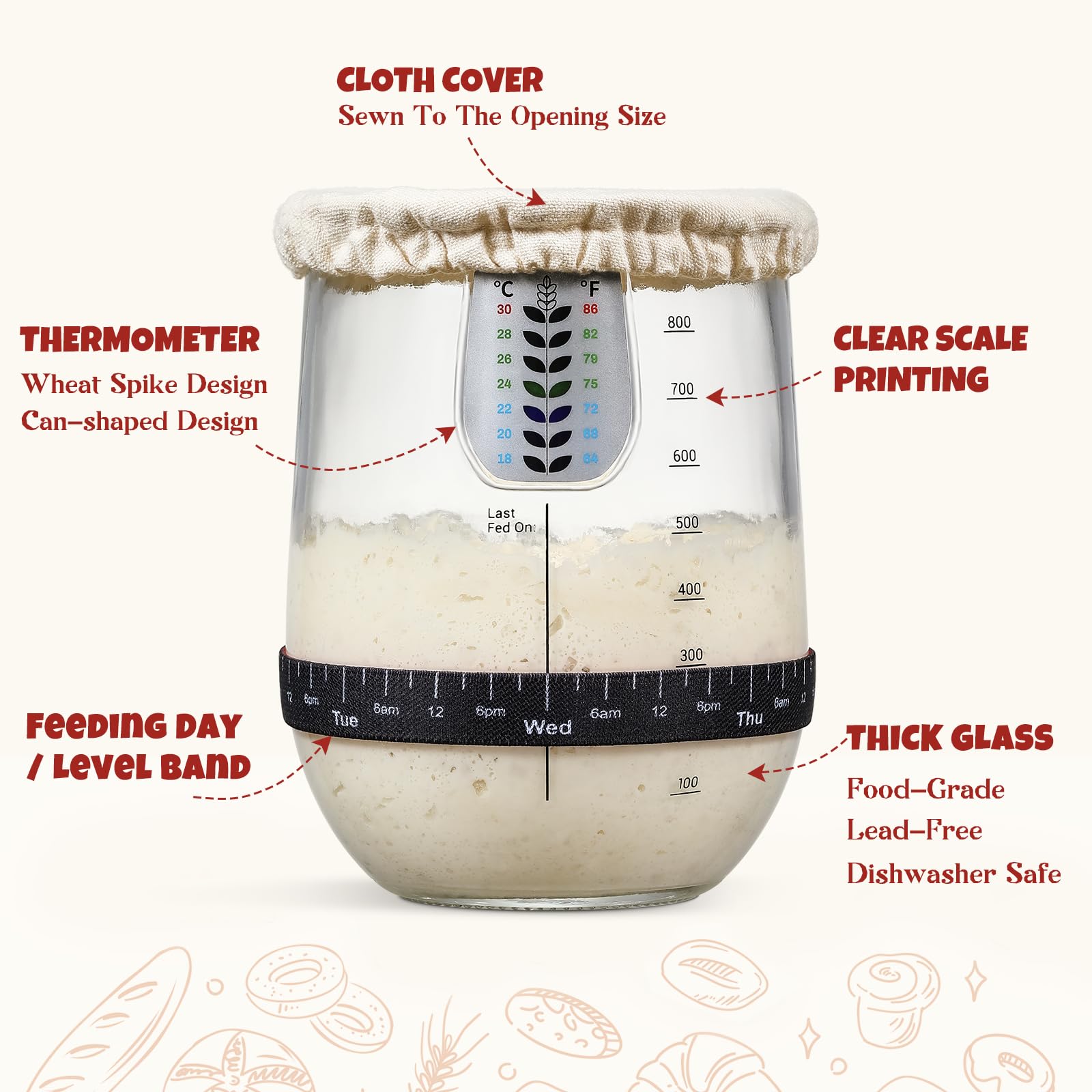 Snuvid tapas de tela silicona y bambú para fermentar, refrigerar y presentar con versatilidad