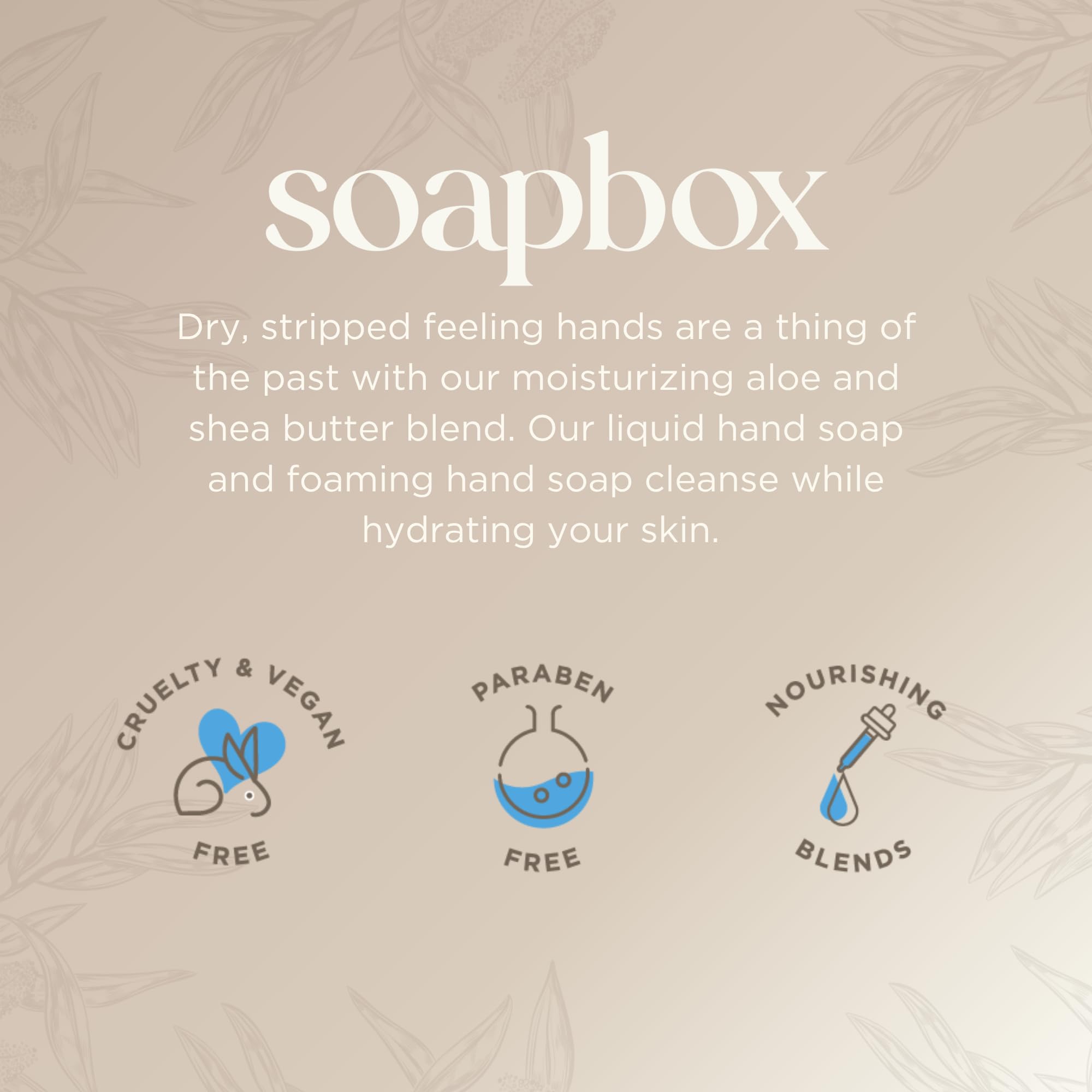 Soapbox en baño ambientado, fragancia cálida y aspecto elegante