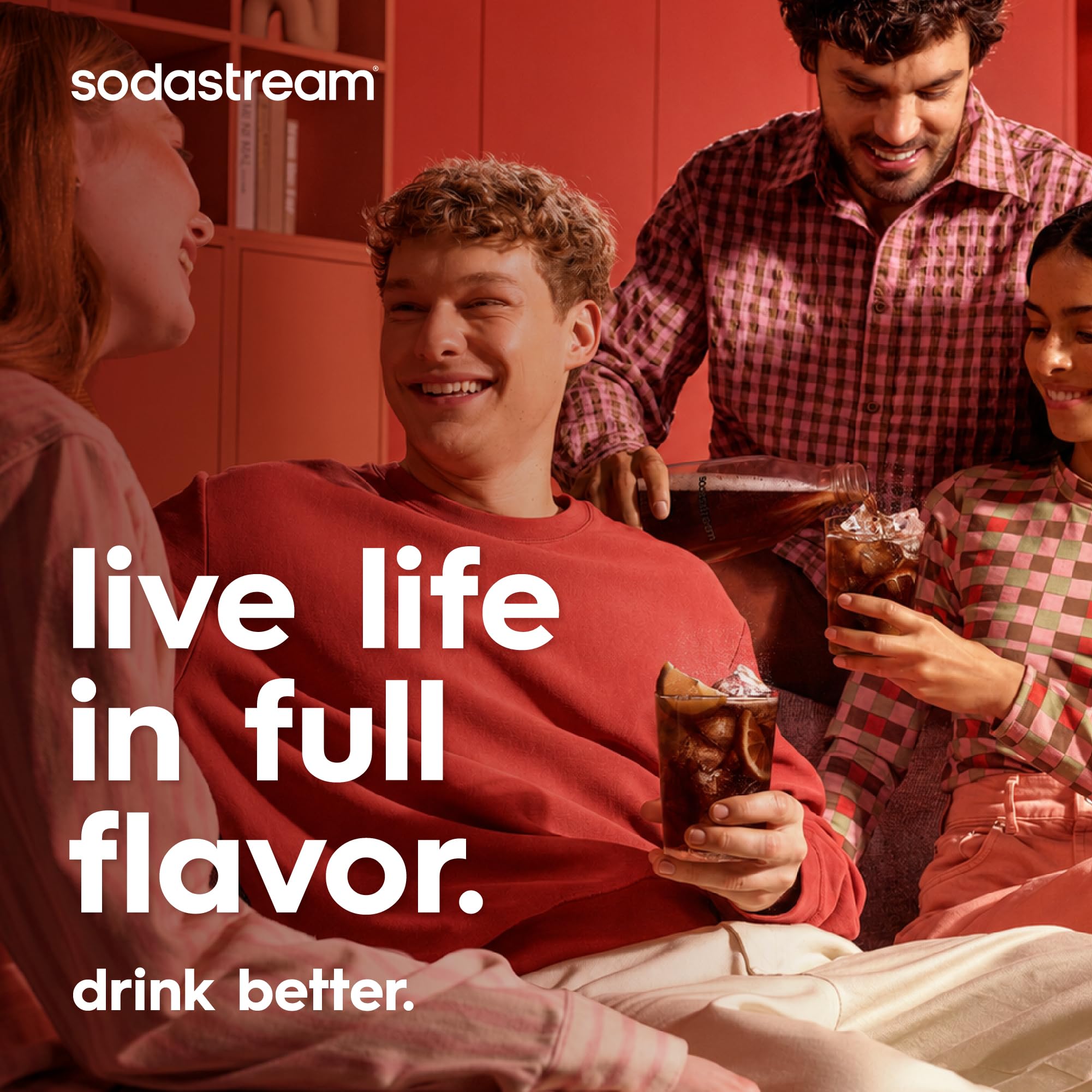 SodaStream multipack de cuatro botellas listo para almacenar y ahorrar